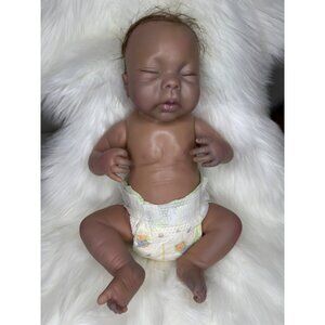Ashton Drake Huti B. A.D.G. 04 Life Like Sleeping Anatomically Correct Baby Girl